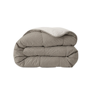 Zelesta Comfort Structure Seersucker Duvet - Taupe & Beige