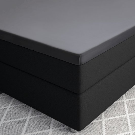 Primaviera Deluxe Topper Satijn Hoeslaken Antraciet