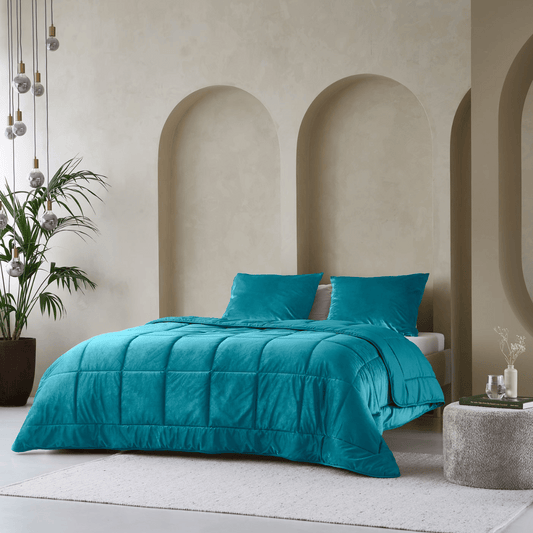 Zelesta Special Velvet Duvet - Petrol