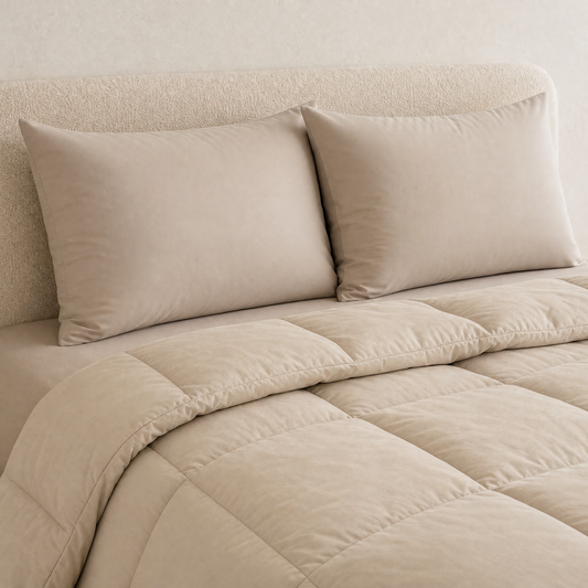 Zelesta Comfort Uni Pillowcase Set Of 2 - Warm Sand