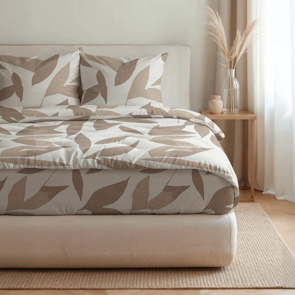 Royalbed Katoen - Beige Autumn