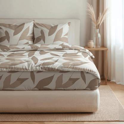 Royalbed Katoen - Beige Autumn