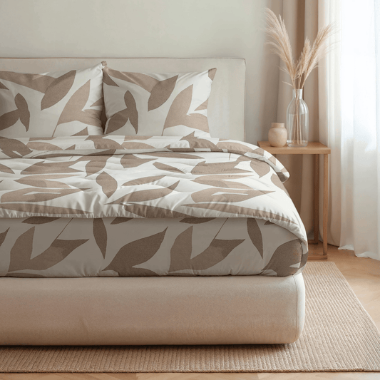 Royalbed Katoen - Beige Autumn