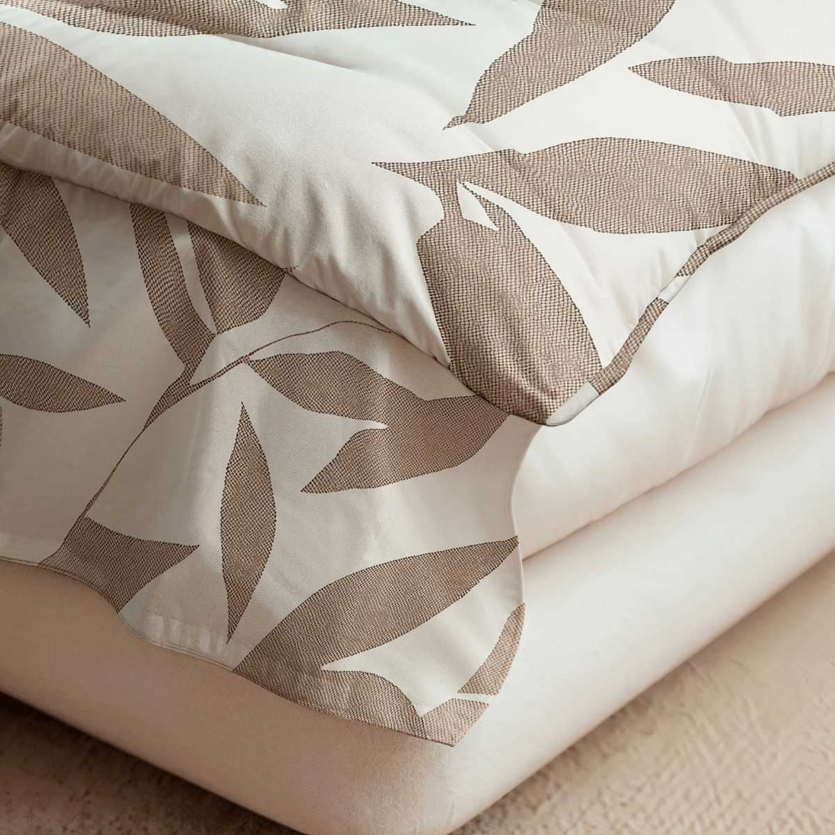 Royalbed Katoen - Beige Autumn
