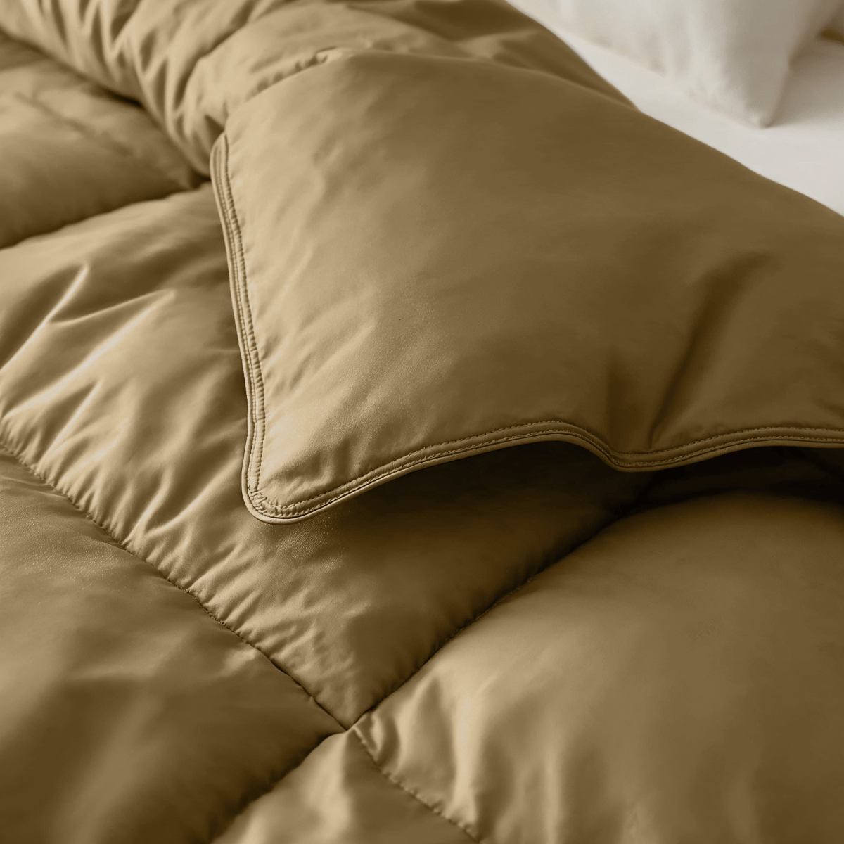 Zelesta Deluxe Uni Satin Cotton Duvet - Ochre Yellow