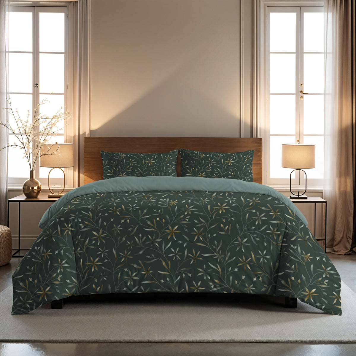 Zelesta Comfort Design Naadloos Dekbed - Delicate Floral Green