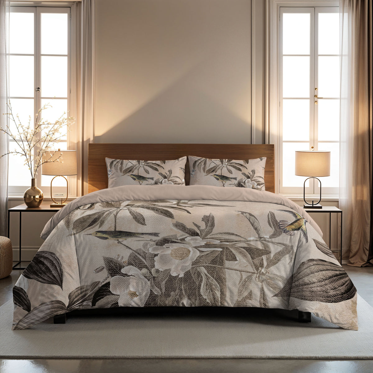 Zelesta Comfort Design Naadloos Dekbed - Vintage Birds Sand