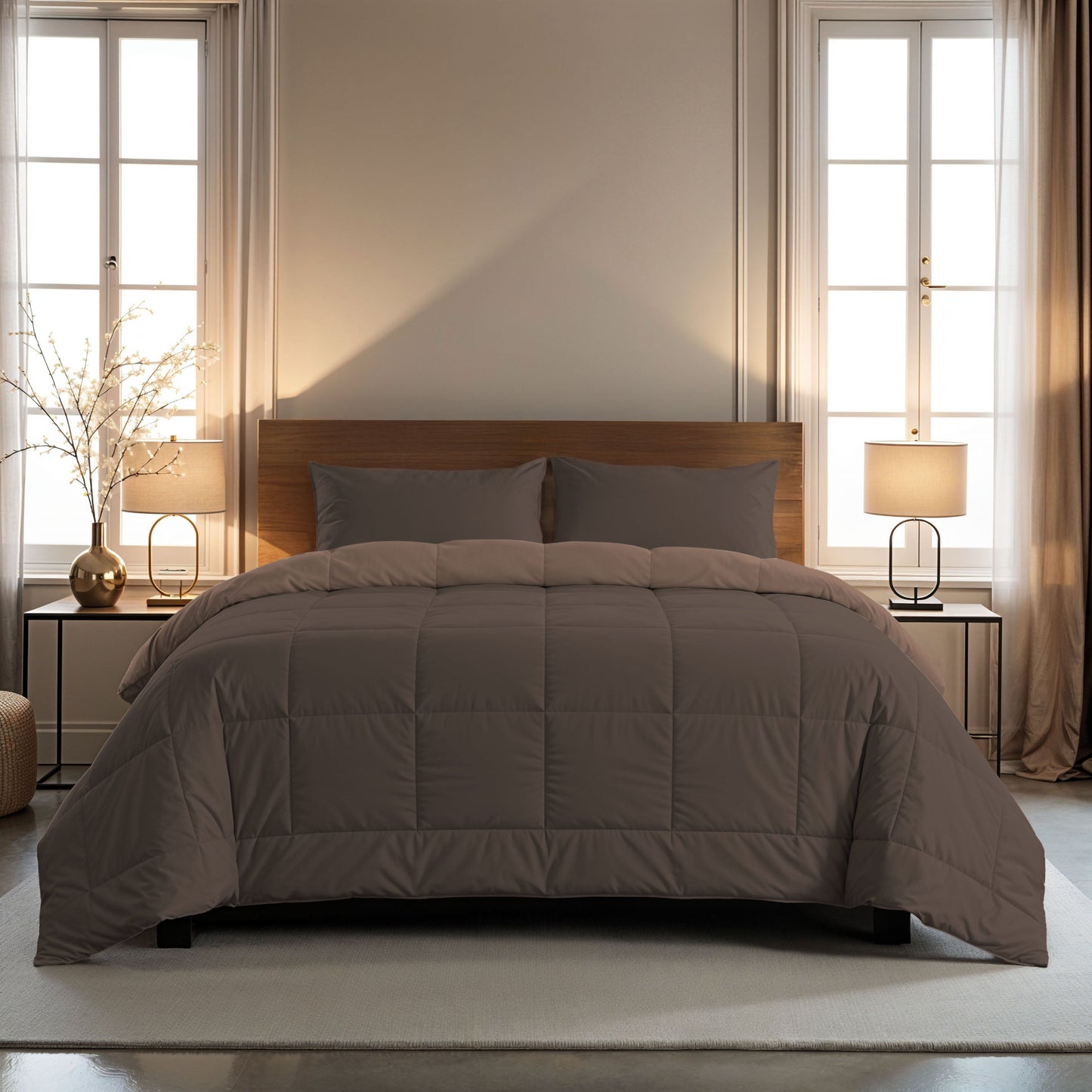 Zelesta Comfort Duo Duvet - Chocolate Brown & Mocha