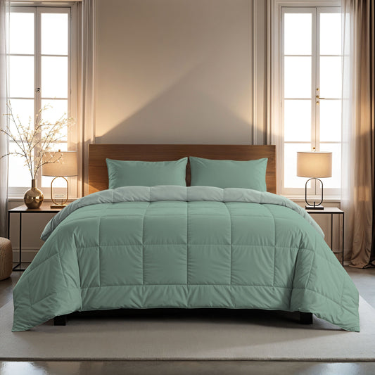 Zelesta Comfort Duo Duvet - Mint Green & Light Green