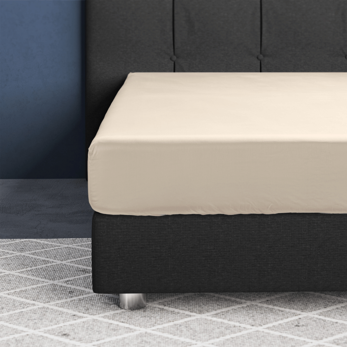 Zelesta Primaviera Satin Deluxe Fitted Sheet Sand image