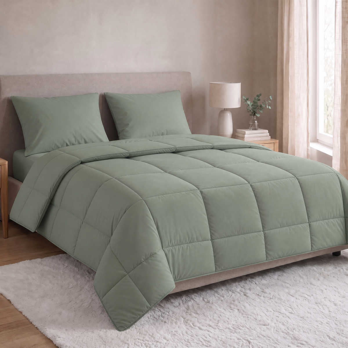 Zelesta Everyday Uni Kussensloop Set van 2 - Pastelgroen