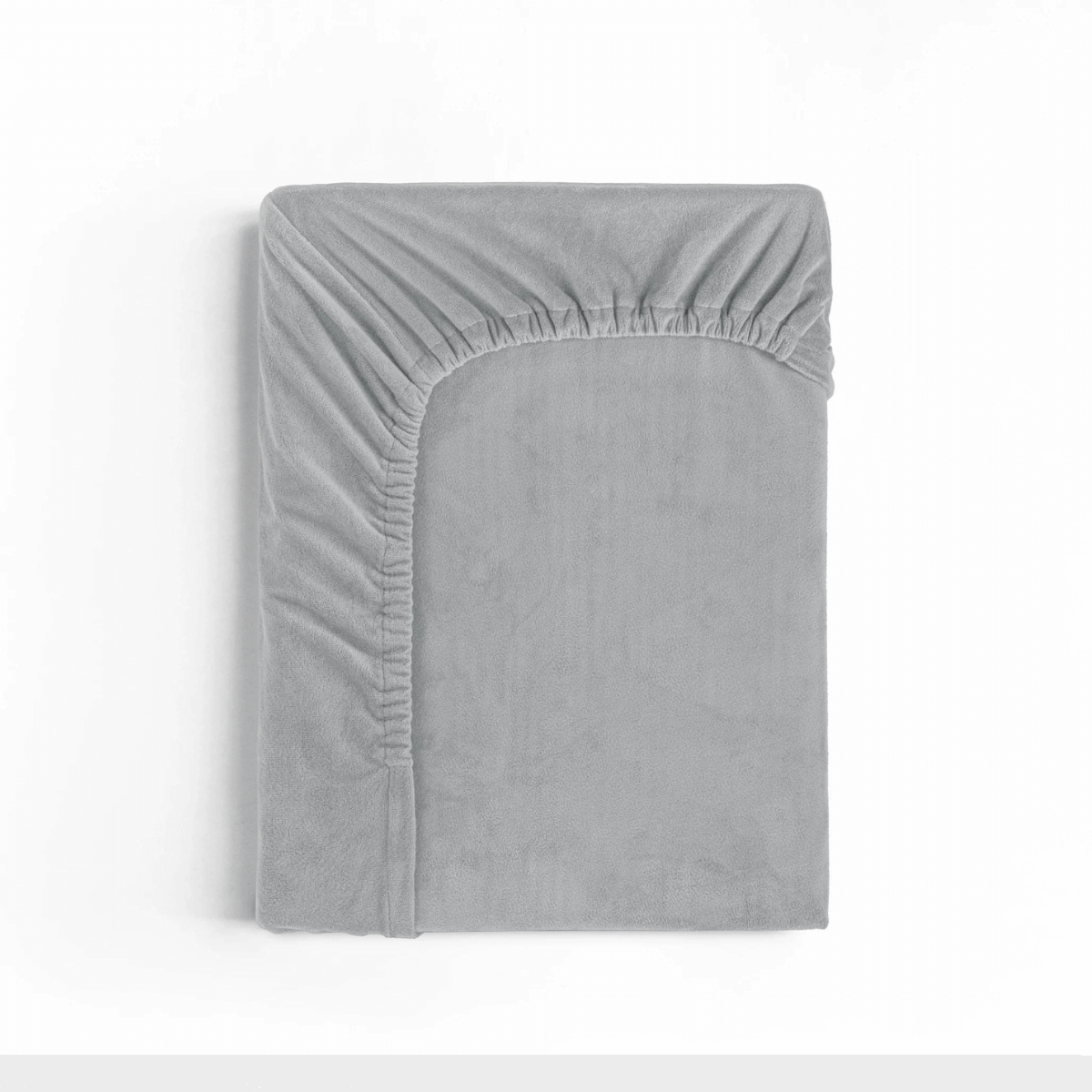 Zelesta Grey Velvet Fitted Sheet image
