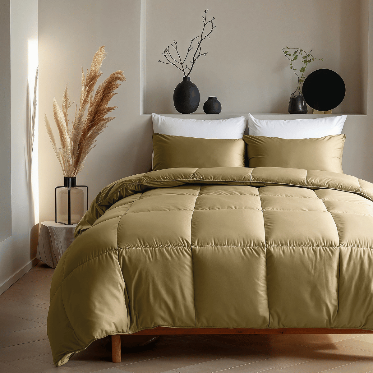 Zelesta Deluxe Uni Satin Cotton Duvet - Ochre Yellow
