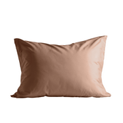 Zelesta Deluxe Uni Satin Cotton Pillowcase Set Of 2 - Earth Red