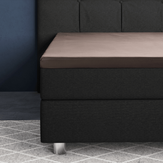 Primaviera Deluxe Topper Satijn Hoeslaken Taupe