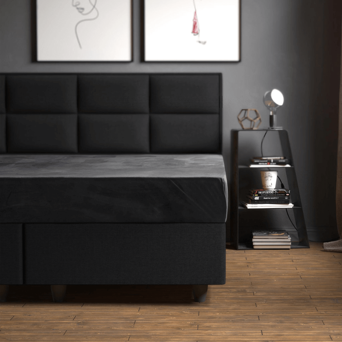 Zelesta Velvet Fitted Sheet Anthracite image
