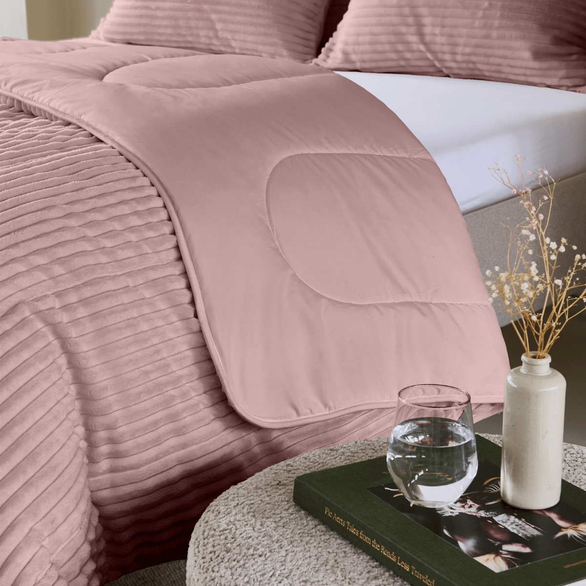 Zelesta Special Teddy Groove Duvet - Old Pink