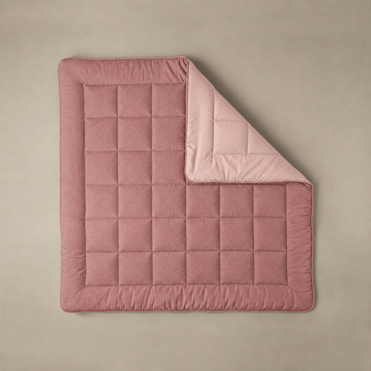 Zelesta Comfort Structure Seersucker Duvet - Pink & Light Pink