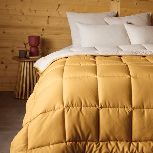 Zelesta Easybed Light - Okergeel & Linnen