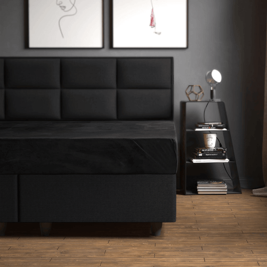 Zelesta Velvet Fitted Sheet Black image