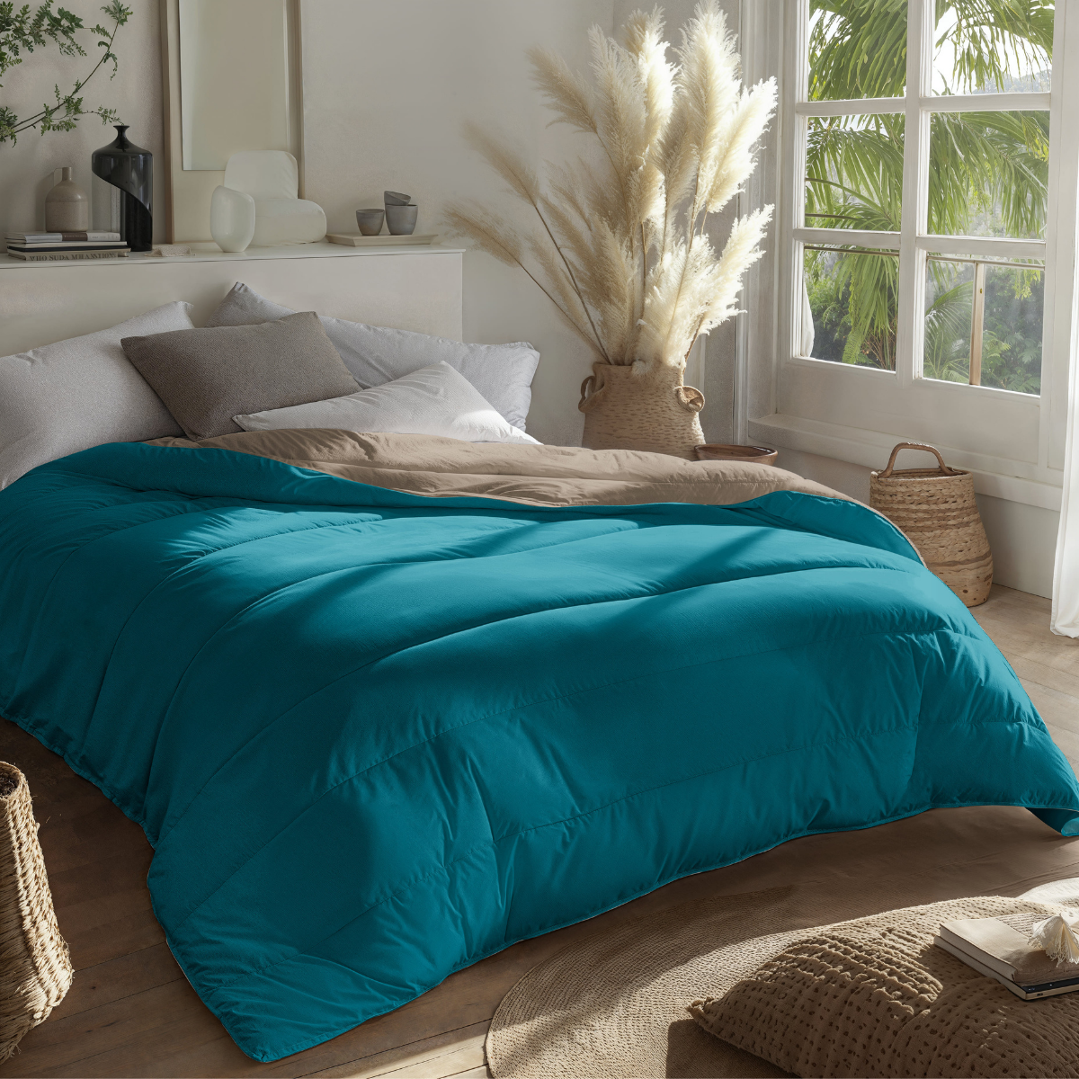 Zelesta Royalbed - Dessert Dune & Petrol Blue