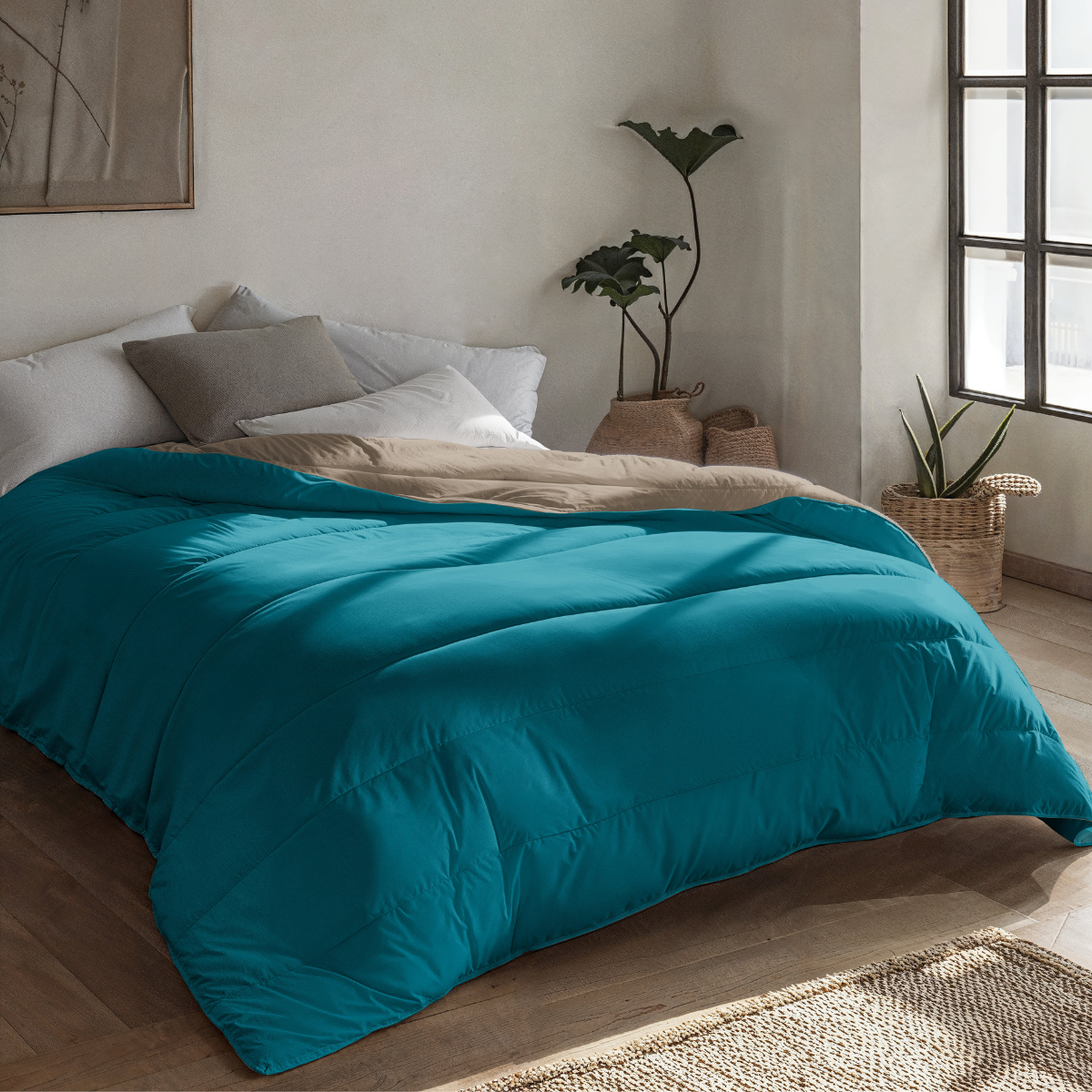 Zelesta Royalbed - Dessert Dune & Petrol Blue