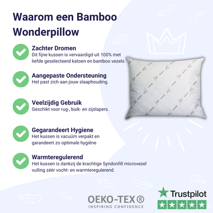 Zelesta Wonderpillow Bamboo 80x80cm