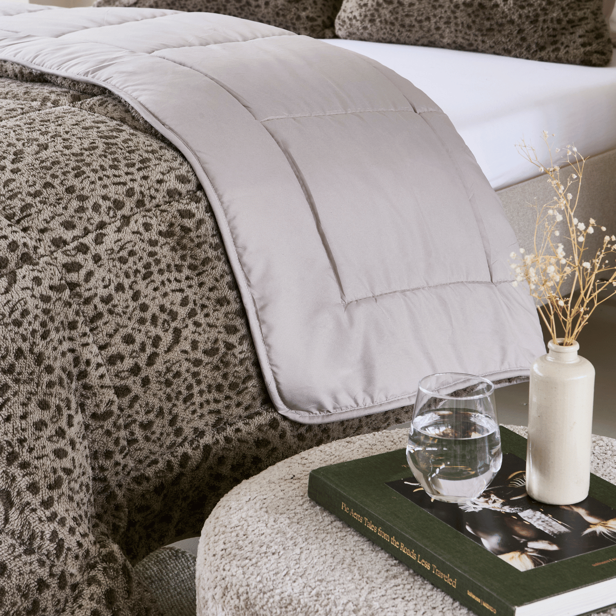 Zelesta Special Teddy Panther Duvet - Taupe