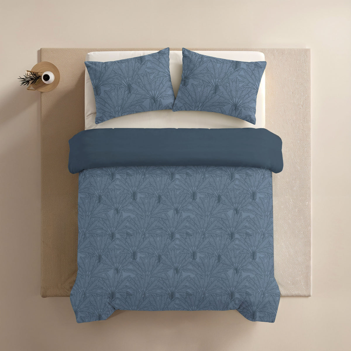Zelesta Comfort Design Naadloos Dekbed - Botanical Line Art Blue