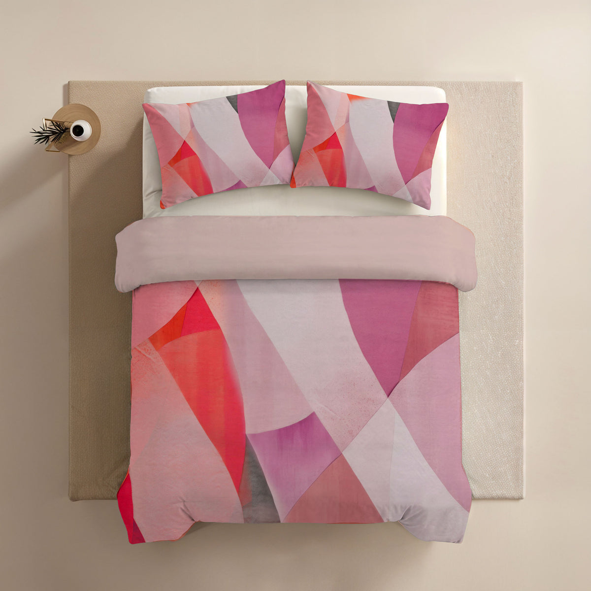 Zelesta Comfort Design Naadloos Dekbed - Colour Block Pink