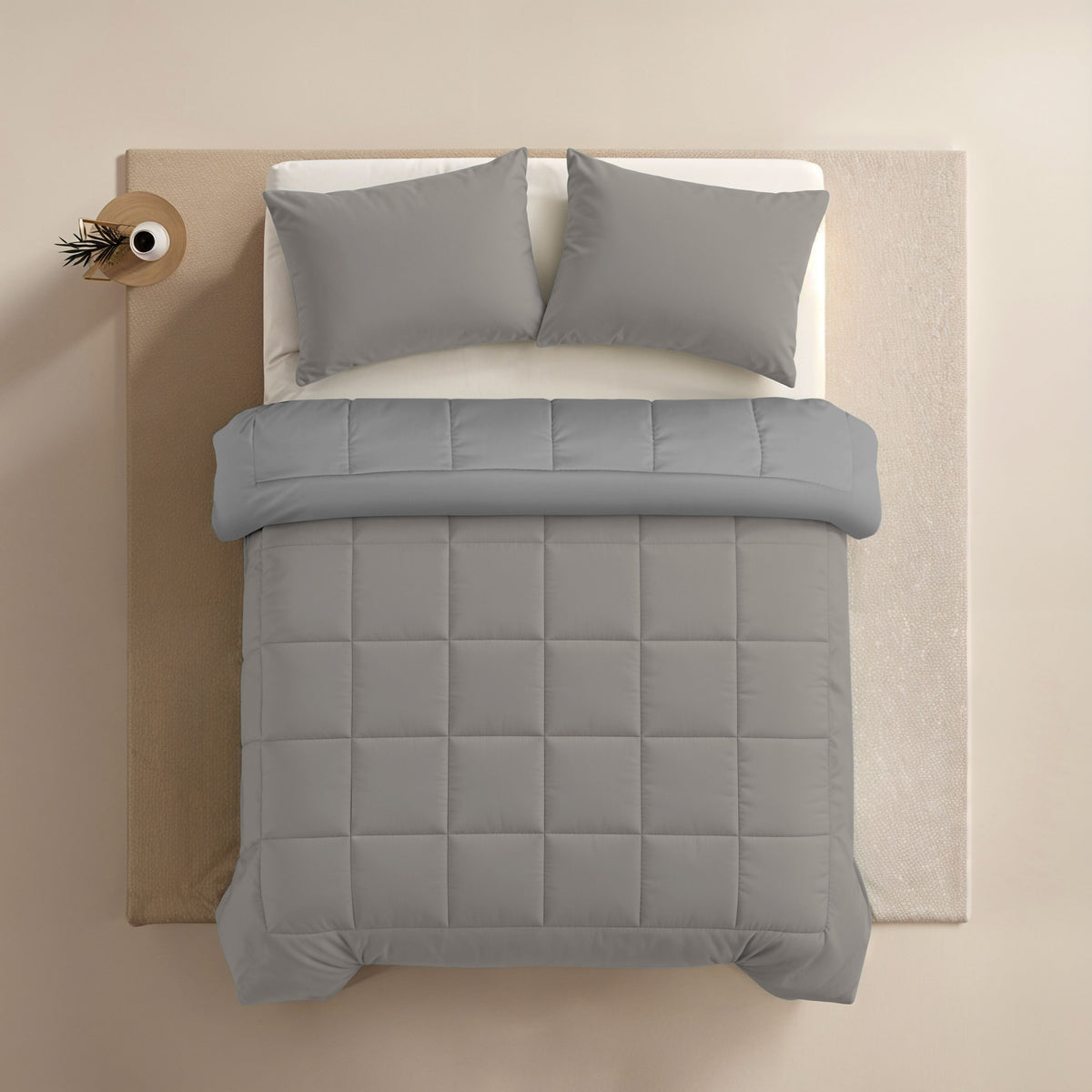 Zelesta Comfort Duo 4-Season Duvet - Grey & Soft Grey