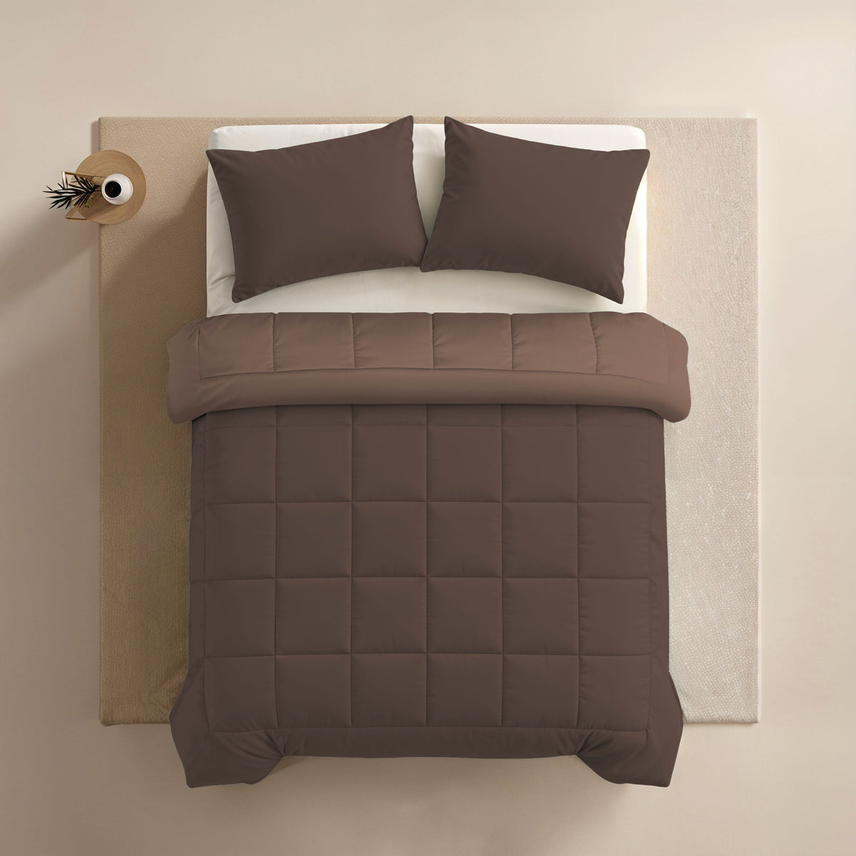 Zelesta Comfort Duo Duvet - Chocolate Brown & Mocha