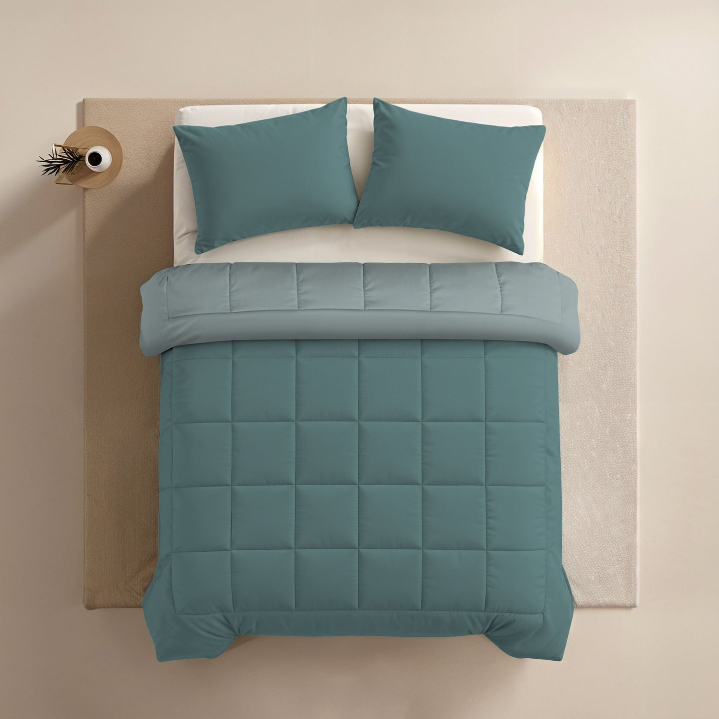 Zelesta Comfort Duo Duvet - Mineral & Light Blue