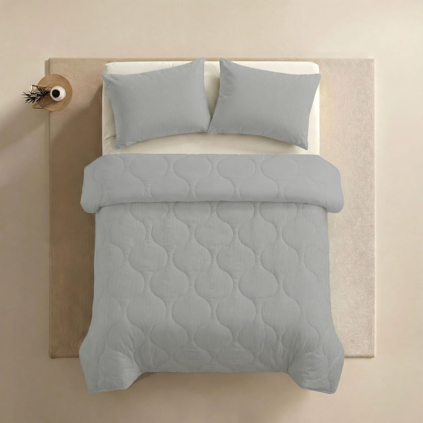 Zelesta Special Mousseline Zomerdekbed - Lichtgrijs