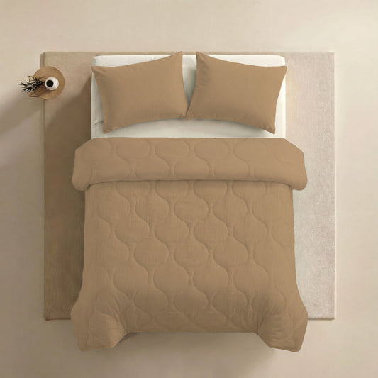 Zelesta Special Muslin Pillowcase Set Of 2 - Warm Soft Beige