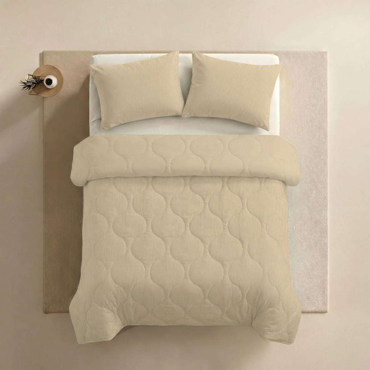 Zelesta Special Mousseline Kussensloop Set van 2 - Zacht Botergeel