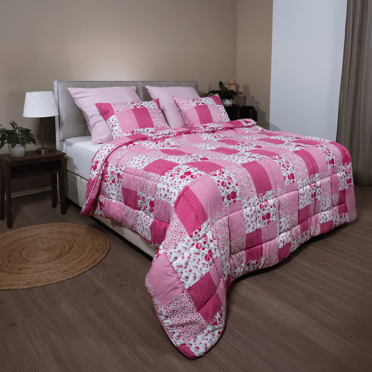 Zelesta Comfort Design 4-Season Duvet - Patchwork Pink image