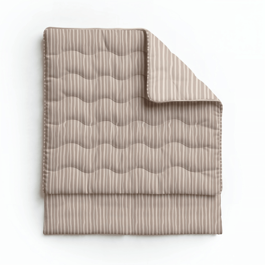 Royalbed Katoen - Brown Stripes