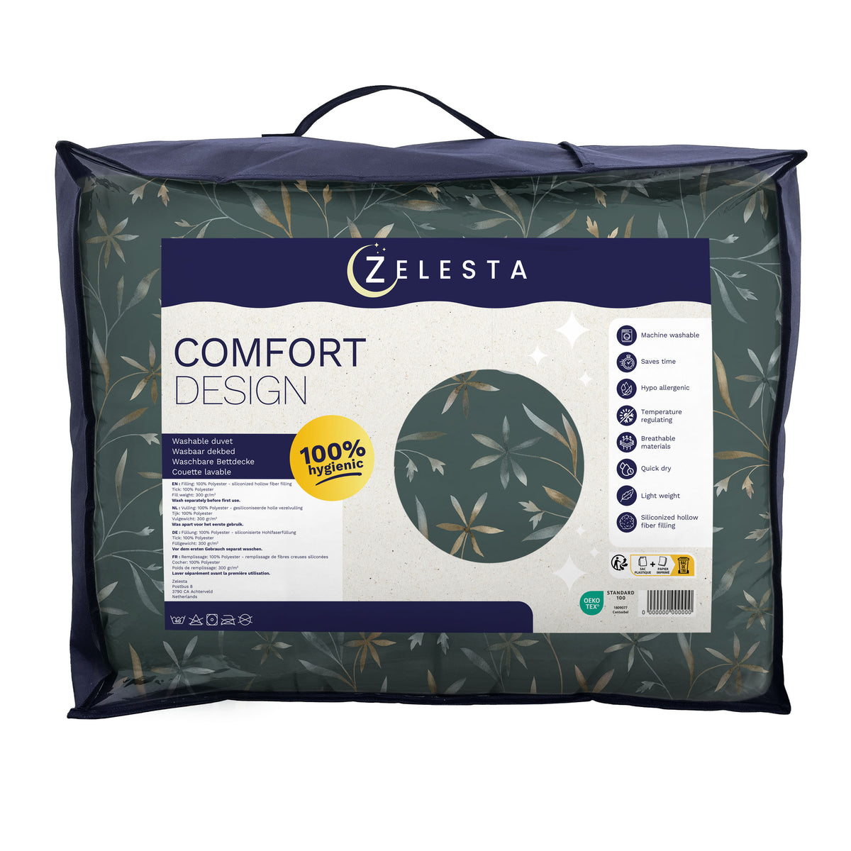 Zelesta Comfort Design Naadloos Dekbed - Delicate Floral Green