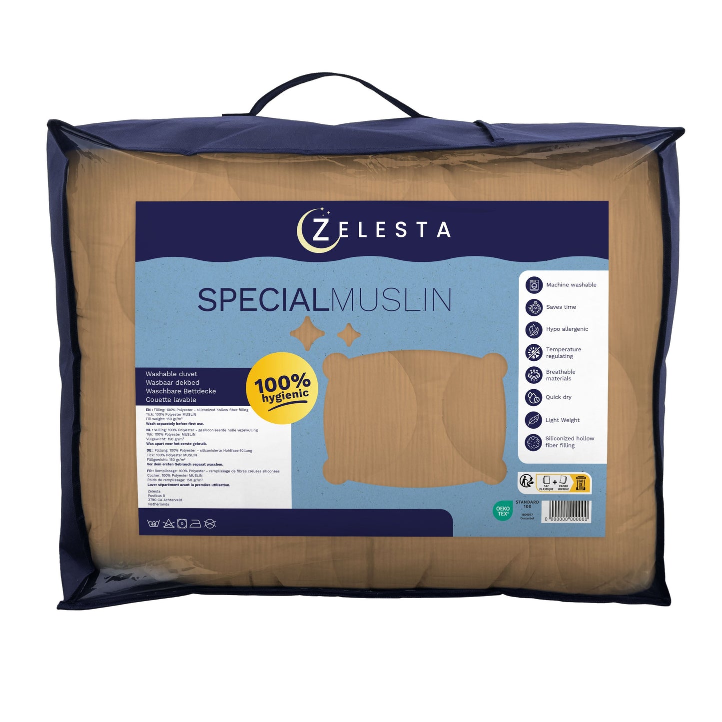 Zelesta Special Muslin Summer Duvet - Warm Soft Beige