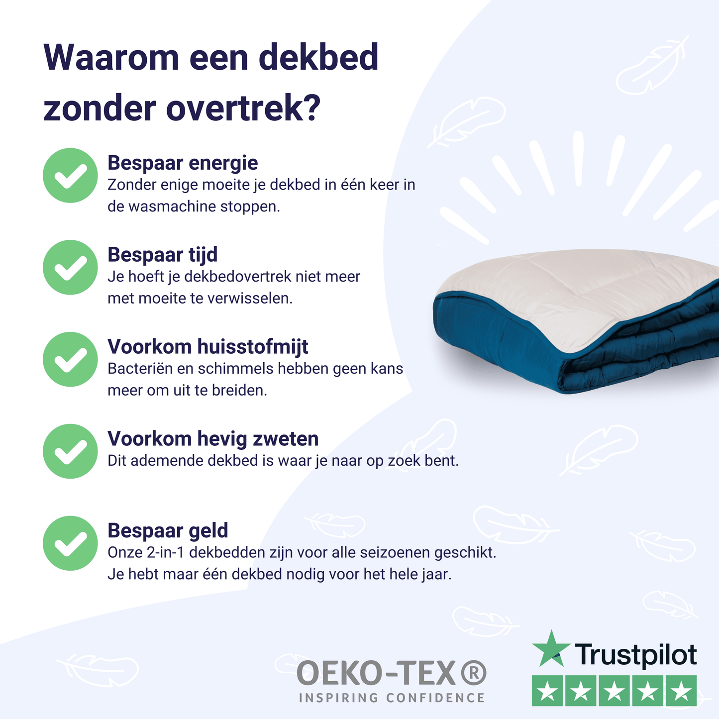 Zelesta Easybed - Turqoise & Beige