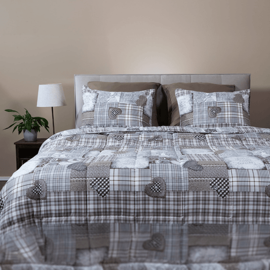 Zelesta Comfort Design Summer Duvet - Patchwork Hearts