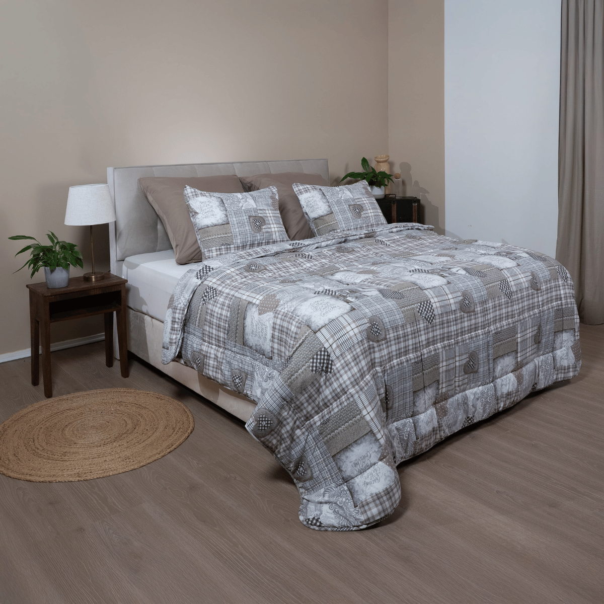 Zelesta Comfort Design Summer Duvet - Patchwork Hearts