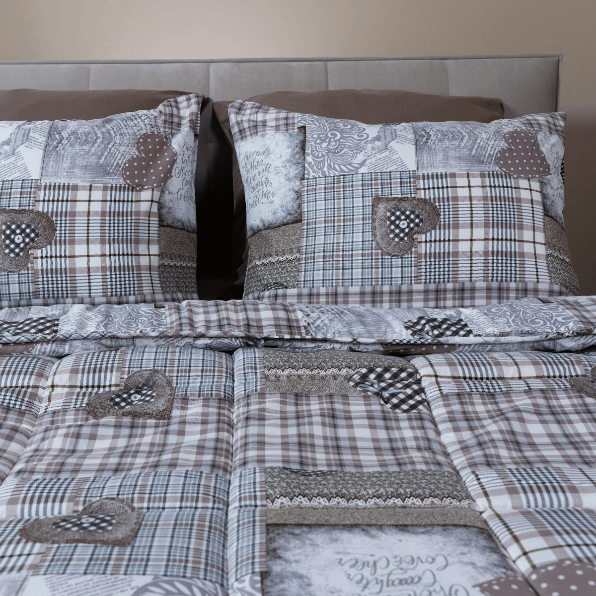 Zelesta Comfort Design Duvet - Patchwork Hearts