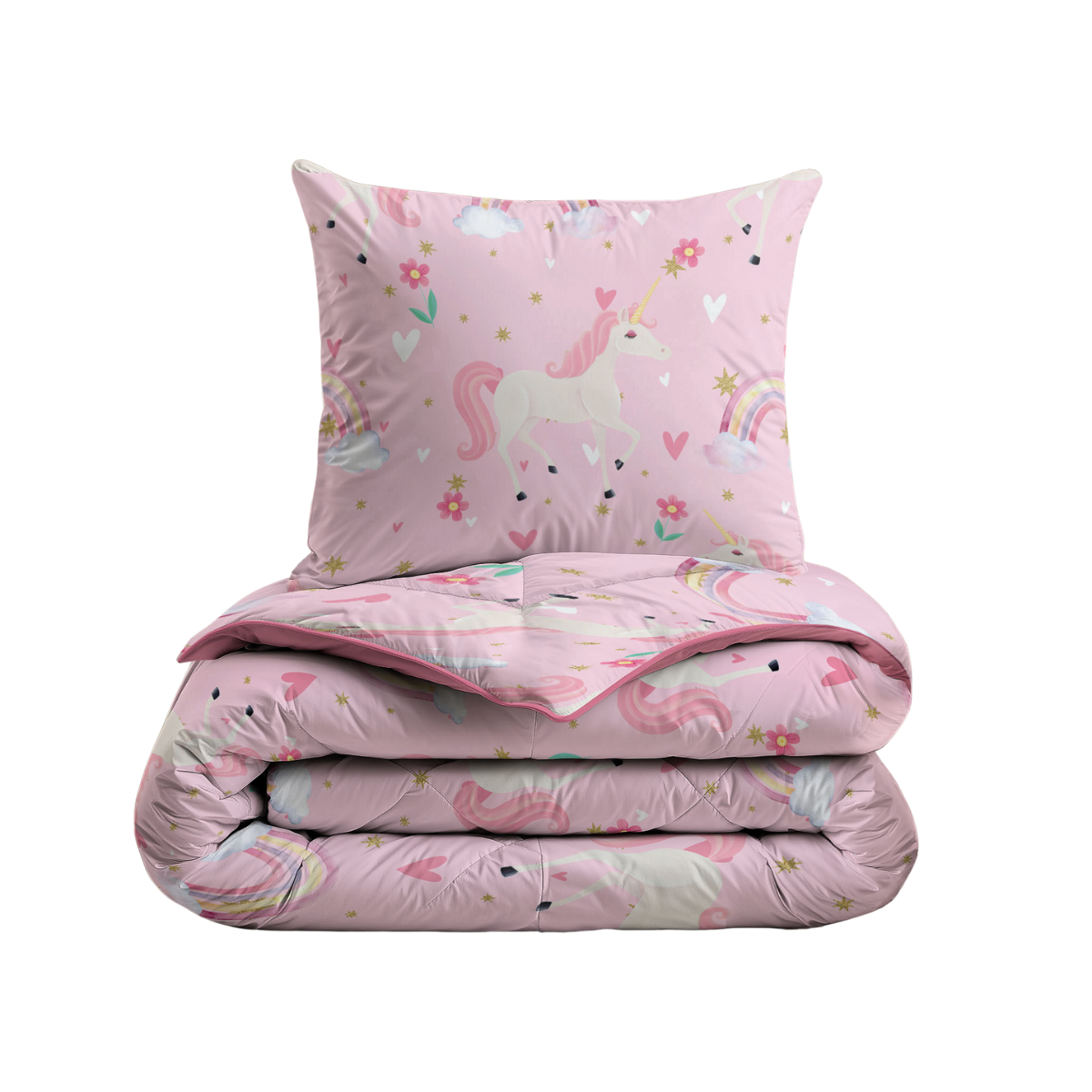 Zelesta Comfort Kids Dekbed - Rainbow Unicorn