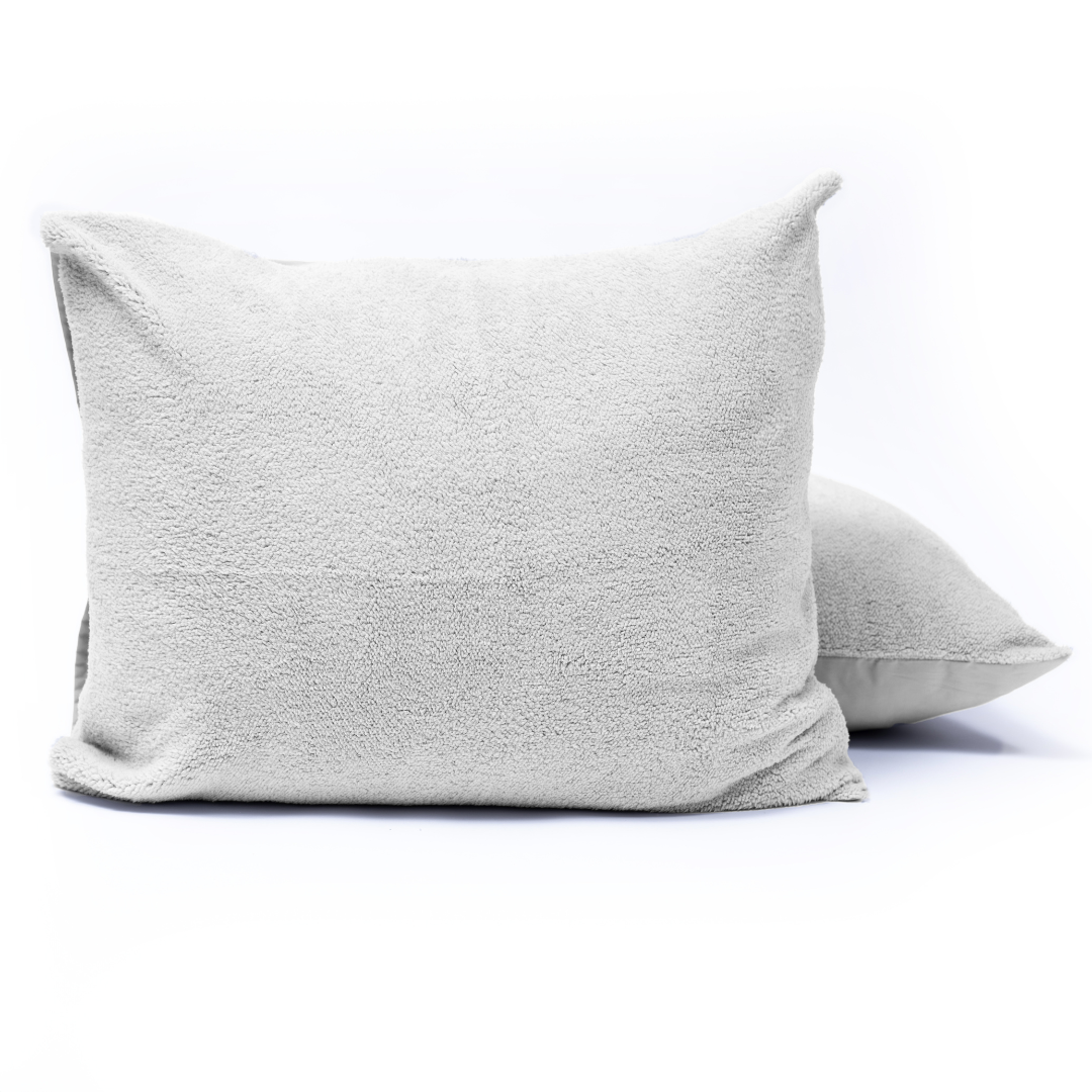 Zelesta Teddy Kussensloop Set van 2 - Grijs