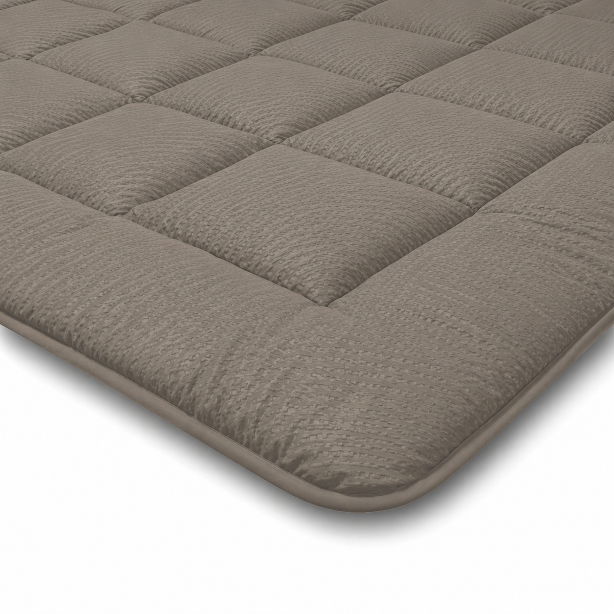 Zelesta Comfort Structure Seersucker Duvet - Taupe & Beige