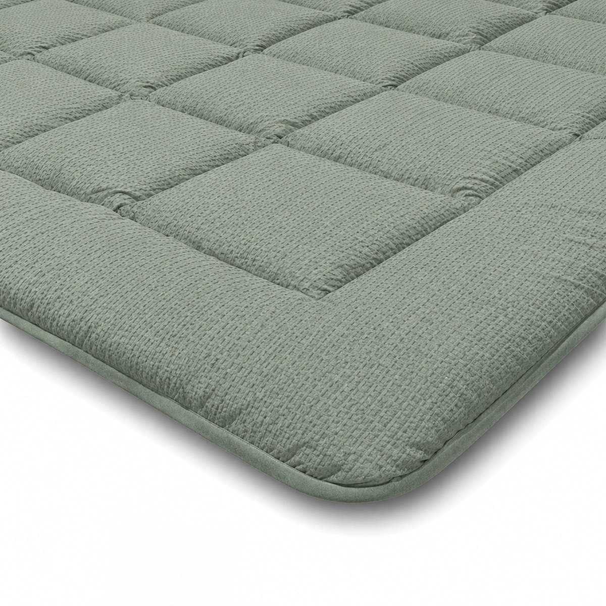 Zelesta Comfort Structure Seersucker Duvet - Dark Green & Green