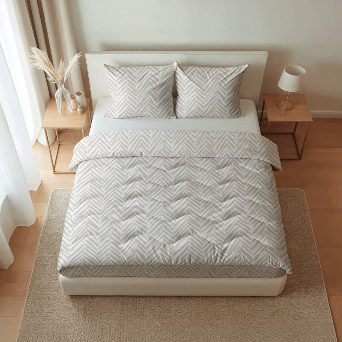 Zelesta Pure Design Cotton Duvet - Ethnic Cream