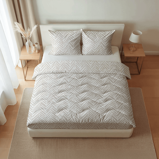 Zelesta Pure Design Cotton Duvet - Ethnic Cream